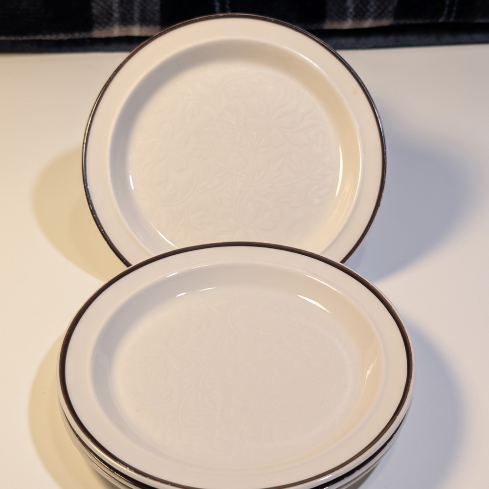 3 Royal Doulton Ting Side Plates Lambethware LS1012 Vintage 1974 England 6.5"
